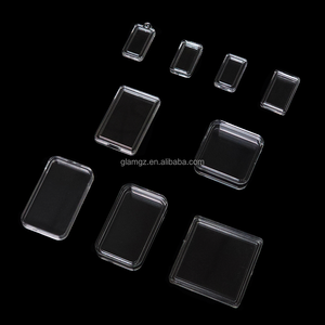 Yuvarlak kare dikdörtgen şeffaf plastik kare 38mm 7mm 20mm 25 mm tutucu özel akrilik sikke kapsül köpük ile 1oz bakır için - Product Image 3