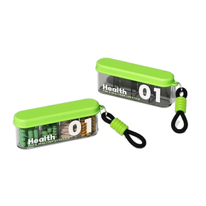 Wholesale Home Medicine Box Portable <b>Small</b> Eco-Friendly Foldable Plastic Packaging Mini Storage Seven Days Week Divided - Product Image 4