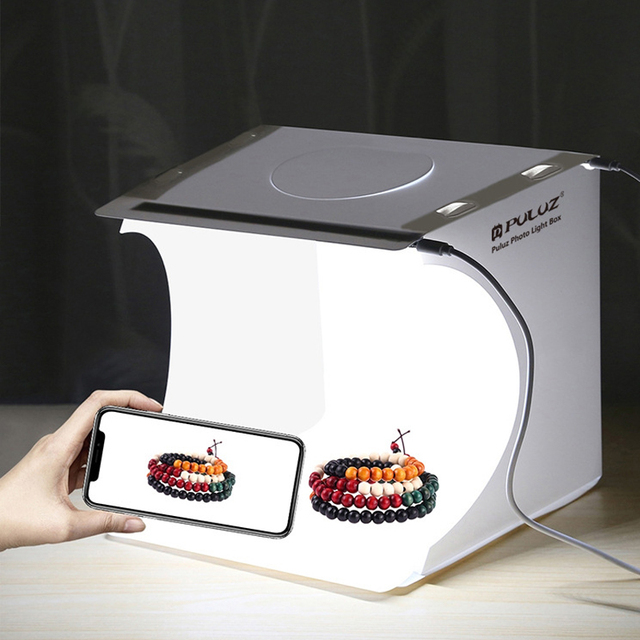 Good Sale Puluz 20cm Mini Photo Studio Box for Small Item Photography Accessories Photo Light Box With Free 6 Background