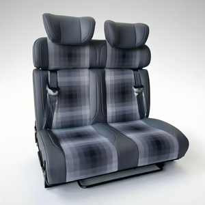 Asientos de Cuero de Lujo Cómodos para <span class=keywords><strong>Furgonetas</strong></span> DOS, Asiento Cama Plegable Compatible con Ford Transit <span class=keywords><strong>Mercedes</strong></span> <span class=keywords><strong>Sprinter</strong></span> - Product Image 1