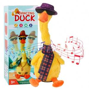 Nouvelle Poupée Éducative Interactive Style Mexicain, Canard Électrique Dansant Jaune en Peluche - Product Image 4