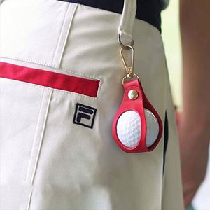 Hollow-Out <b>Bag</b> Pu Leather Single Small Pouch Outdoor Waist-Mounted Golf Ball Case for Golfer - Product Image 5