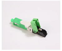 Conector Rápido de Fibra Óptica Reutilizable SC APC, Conector Frío para Terminación en Campo, Compatible con Redes FTTH FTTX ES250D, Ligero de 50 mm, 0.3dB