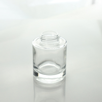 Nouveauté Transparent 50ml 100ml 150ml cylindre verre bois bâton vide maison parfum diffuseur bouteille