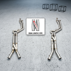 ท่อไอเสียกลางแบบ Factory Equal Length Midpipe พร้อมดีไซน์ Z Pipe สำหรับ BMW M3/M4 G80/G82 M2 G87 S58 3.0T ปี 2021-2024 เพิ่มประสิทธิภาพการขับขี่ - Product Image 1