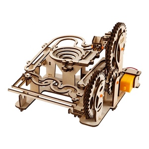 Puzzle Tridimensionale in Legno con Pista Meccanica, Giocattolo Fai-da-Te per lo Sviluppo dell'Intelligenza dei Bambini, Modello di Assemblaggio Artigianale - Product Image 6