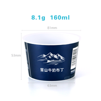 Fabricant de bac à crème glacée jetable Emballage durable IML Conteneur à crème glacée Tasse à crème glacée en plastique imprimée sur mesure avec couvercle