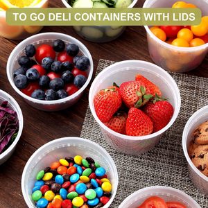 High Quality PP Clear Disposable Microwavable Detachable 8oz Round <b>Food</b> <b>Container</b> Take Away <b>Food</b> Boxes and Cups - Product Image 4