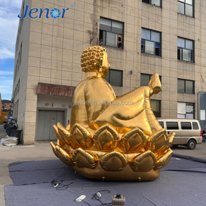 <span class=keywords><strong>Bouddha</strong></span> <span class=keywords><strong>gonflable</strong></span> doré utilisé pour les grandes célébrations extérieures comme décoration et outil publicitaire. - Product Image 6