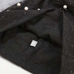 Nouveau bonnet slouchy pour femme avec perles et strass, idéal pour l'automne et l'hiver, style mode extérieur - Product Image 5