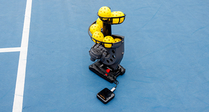 Attrezzatura da allenamento per il <span class=keywords><strong>Tennis</strong></span> con traiettoria regolabile e ricaricabile con trapani in campo - Product Image 6