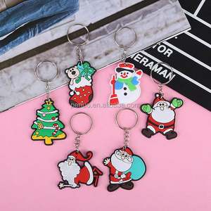 Llavero de Silicona con Diseño de Santa Claus, Bonito y Promocional al por Mayor, Pequeño Regalo de Navidad para Colgar en el Bolso - Product Image 1