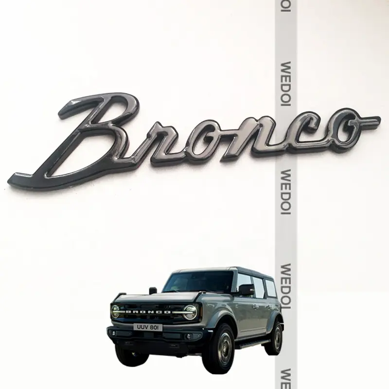 2022 Autoaußenzubehör Dekoration für Ford Bronco Aufkleber für Auto Seitenschrift Emblem Logo Abdeckung Zubehör