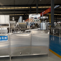Ligne de production de lait de soja et de tofu automatique commerciale HJ Factory contrôlée par PLC avec des machines de broyage et de cuisson