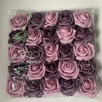 Tête de fleur de rose en mousse artificielle 8 CM Fleurs de roses rouges PE artificielles pour la Saint-Valentin