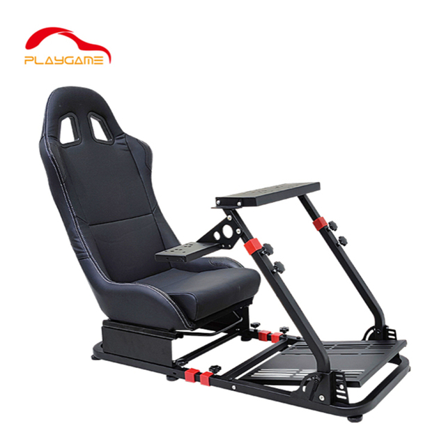 Adjustable Steering Wheel Chair Bracket Driving Pedals Car Monitor Stand Gaming Premium Racing Simulator