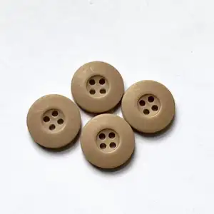 Wholesale plastic round custom 4 hole resin shirt buttons