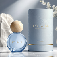 Flacon de parfum vide de luxe personnalisé avec emballage en boîte 50 ml pour marque privée OEM avec bouchon en bois