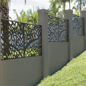 Privacy Panel Metal Privacy Screen, Laser Cut Decorative Steel Fencing, Galvanized Steel Cast Iron Plastic Garden Fence 3-7 Days