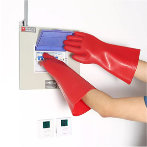 Gants d'isolation électrique haute tension de classe <span class=keywords><strong>2</strong></span> 20kv Gants de sécurité industrielle en latex de caoutchouc naturel industriel - Product Image 6