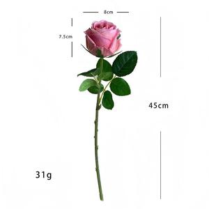 Gradient Màu Hồng 45Cm Vĩnh Cửu Nhân Tạo Rosebuds Bất Cảm Ứng Duy Nhất Bulgaria Tăng Cho Hoa Sắp Xếp Trong Nhà Trang Trí Nội Thất - Product Image 6