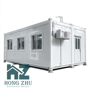 DYHZCE Cabine d'hiver à cadre en A <span class=keywords><strong>Chalet</strong></span> de ski mobile préfabriqué avec toit chargé de neige Maison conteneur blanche en panneau sandwich en acier - Product Image 4