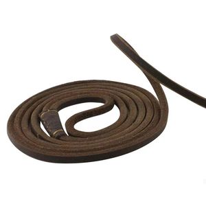 Chiens Auto Adjust Choke Leash en cuir brun-7 pieds - Product Image 6