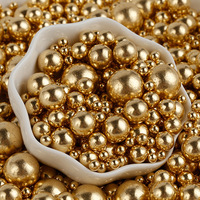Kuchenstreusel Großhandel Metallische Gold- und Silberperlen 1kg Zuckerstreusel für Kuchendekoration