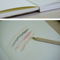 Carnet de croquis A5 en kraft à reliure apparente personnalisée, dos nu, pour aquarelle et dessin, journal d'art, vente en gros par petites quantités