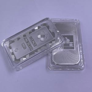 Barras de <span class=keywords><strong>Plata</strong></span> Rectangulares de 1 Onza, Monedas de Cobre Plateadas, Colección de Metalurgia, 2026 - Product Image 3