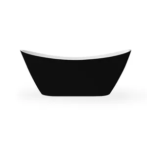 High Quality Acrylic Simple Rectangle Normal Soaking Bathtub For Adults And Baby