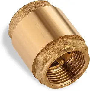 sanitary brass vertical non return 3/8 3/4 vertic forged brass spring water check valve for water pump