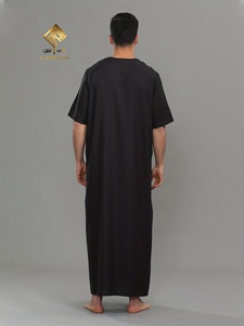 HARAMAIN Nueva Túnica Musulmana Marroquí de Moda, Elegante Túnica Árabe para Hombre, Diseño de Cuatro Botones en Uno, Color Blanco - Product Image 2