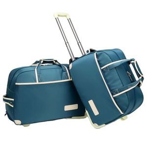 Valise pliable grande taille avec logo personnalisé, fabriquée par une usine BSCI, sac de voyage pour femmes, organisateur de bagages, sac de transport à roulettes - Product Image 1
