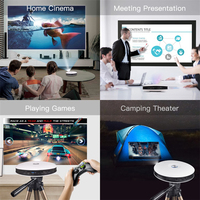 Projecteur DLP intelligent portable 4K MAX D08 2026 pour cinéma maison 5G avec fonction Android, iOS, USB, Wi-Fi – Projecteurs intelligents pour la maison
