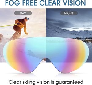 แว่นตาสกีนำเข้า Vatefery แพ็ค 4 ชิ้น สำหรับผู้ชาย/ผู้หญิง/เด็ก/ผู้ใหญ่-ใช้สำหรับสโนว์บอร์ด/มอเตอร์ไซค์/เอทีวี - Product Image 5