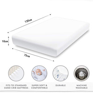 100% Cotton Muslin Crib Sheet,Baby <strong>Cot</strong> Sheet Baby <strong>Bedding</strong> Fitted Sheet - Product Image 6