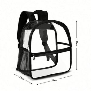 Custom Stylish Women <b>Clear</b> Transparent Pvc <b>Backpack</b> Girl Colorful Transparent Jelly <b>Backpack</b> for Kids - Product Image 2