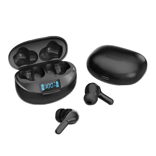 I17 Wireless Earbuds Noise Cancelling IPX7 Waterproof LED Digital Display Touch Control Sports Headphones for Android IOS