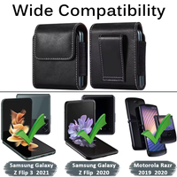 Sac de téléphone pliant vertical fermeture magnétique étui en cuir pour Galaxy Z Flip 5 6 7/RAZR 40 50 60