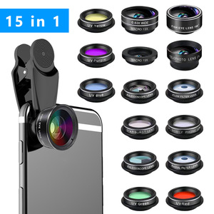 Kit d'objectifs pour téléphone 7 en 1 pour iPhone/Android, objectif grand angle et <span class=keywords><strong>macro</strong></span>, fisheye - Product Image 5