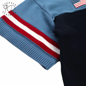 Suéter de Fútbol de Manga Corta para <span class=keywords><strong>Hombre</strong></span>, Diseño Personalizado OEM ODM, Logotipo Personalizado, Tejido <span class=keywords><strong>Jacquard</strong></span> con Letras Bordadas - Product Image 4