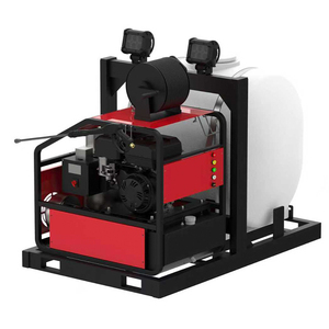 Nettoyeur haute pression à eau chaude industriel Kuhong 650L/1000L 250 bars 4 GPM / Nettoyeur haute pression à eau chaude sur remorque / Nettoyeur haute pression à eau chaude à essence - Product Image 2