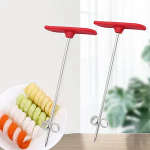 New Product Ideas 2023 Vegetables Spiral Knife Carving Tool Carrot Cucumber Manual Spiral Screw Slicer Cutter Spiralizer