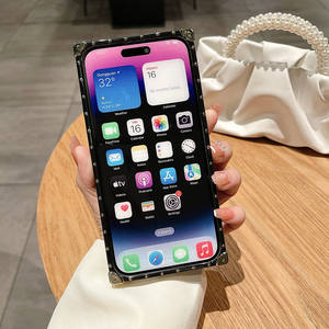 <span class=keywords><strong>Funda</strong></span> ostentosa de borde recto para Samsung S23 Ultra, Fundas de lujo para <span class=keywords><strong>iPhone</strong></span> 14 15 Pro Max, <span class=keywords><strong>funda</strong></span> de teléfono con purpurina para niñas - Product Image 6