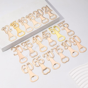 Abridor de Botellas de Cerveza Metálico SYH1416 para Regalo de Cumpleaños, Recuerdo de Fiesta de 30 a 90 Años, para Celebrar Cumpleaños desde el 40 al 80 - Product Image 1