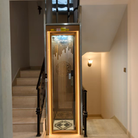 Ascenseur de villa économique à petit puits, ascenseur résidentiel multi-étages à fonctionnement stable pour la maison