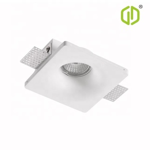 GDLED de yeso fábrica de iluminación de la luz interior de la lámpara de techo de yeso material GU10 empotrada <span class=keywords><strong>LED</strong></span> trimless downlight spotlight - Product Image 2
