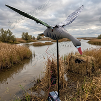 Décoy réaliste d'oie à front blanc bionique, électrique, à plumes mobiles, en PE rigide, écologique, résistant à l'eau, pour la chasse en ferme ou en zone humide