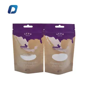 Sac en papier kraft personnalisé, 450 sachets en papier kraft pour emballage de graines de onyques, à fermeture éclair, vente en gros - Product Image 1